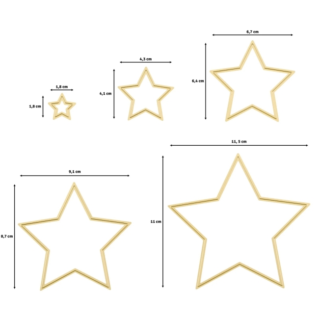 Vaessen Creative Stanzformen Sterne PRE-ORDER Lieferbar ab 03.09.2025