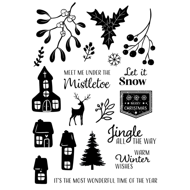 Vaessen Creative Clearstempel Mistletoe PRE-ORDER Lieferbar ab 14.10.2025