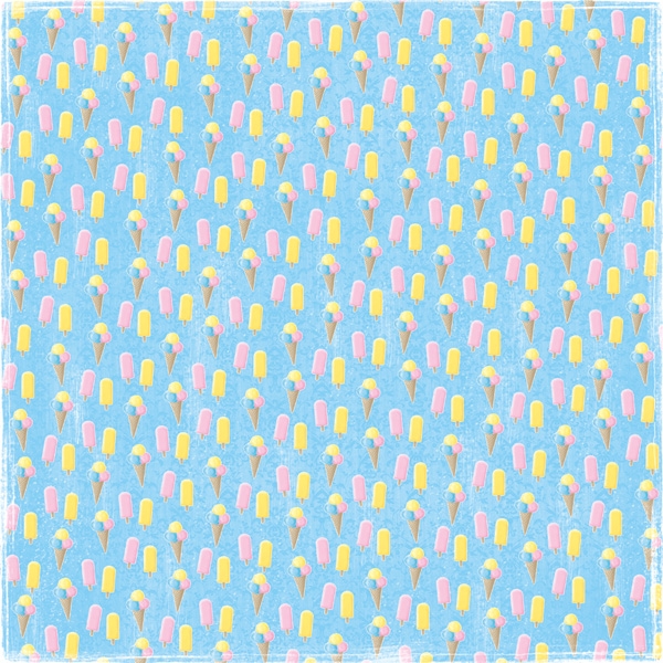 GRATIS! Maja Design Papier Sommartider Massor Med Glass 12x12"