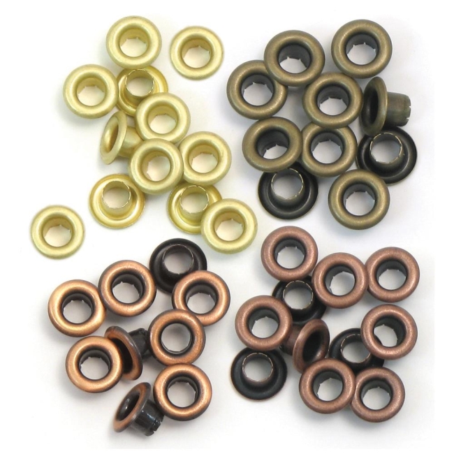 We R Makers Oesen Standard Eyelets Warm Metal 60 Stück