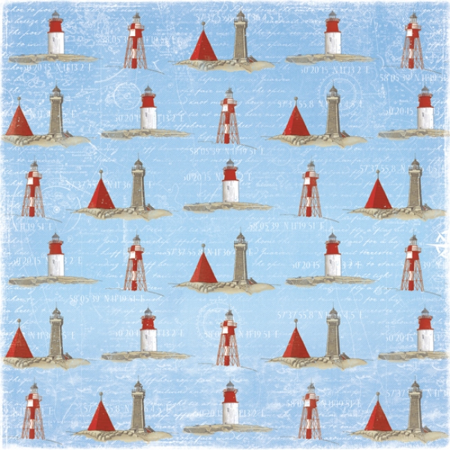 GRATIS! Maja Design Papier Life by the Sea Islands and Skerries 12x12"