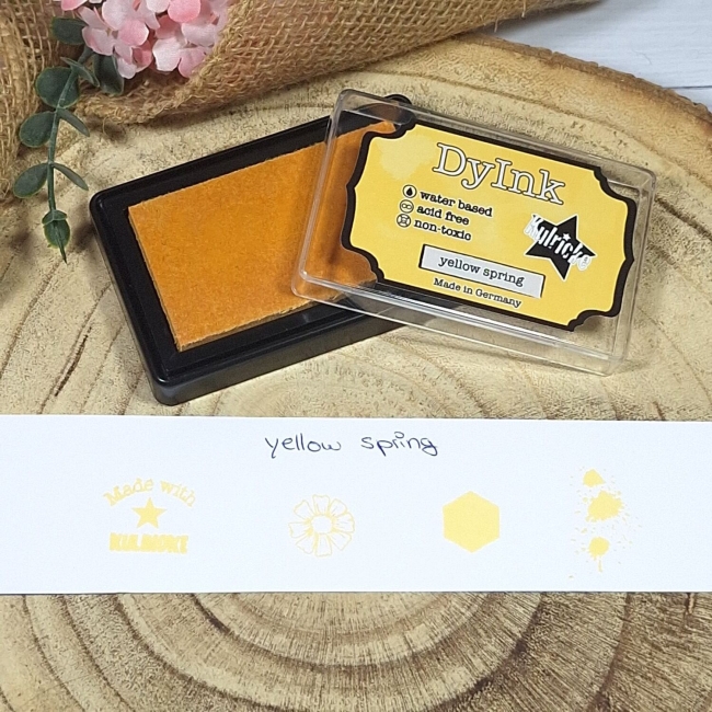 Kulricke Stempelkissen Yellow Spring inkl. Auffüller 10ml