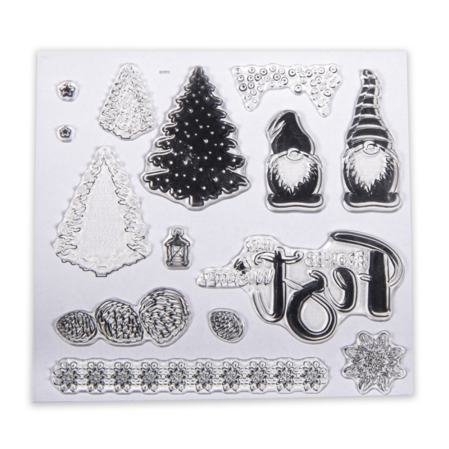 GRATIS! Rayher Stempel Wichtelweihnacht Clear Stamps 10.5x10.0cm