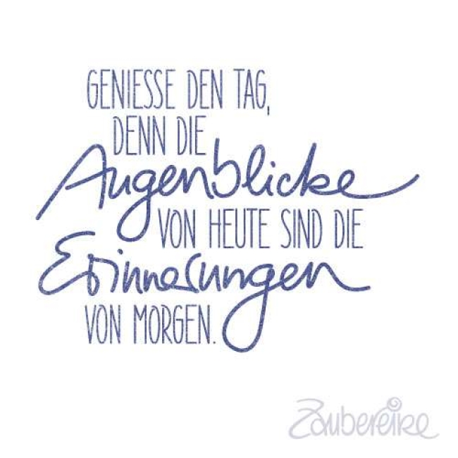 Papercrafts Zaubereike Holzstempel Geniesse den Tag 4.7x3.5cm Papercrafts Zaubereike Holzstempel Geniesse den Tag 4.7x3.5cm