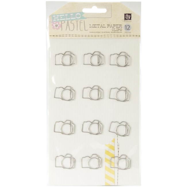 Prima Marketing Metall Clips Kamera 12 Stück