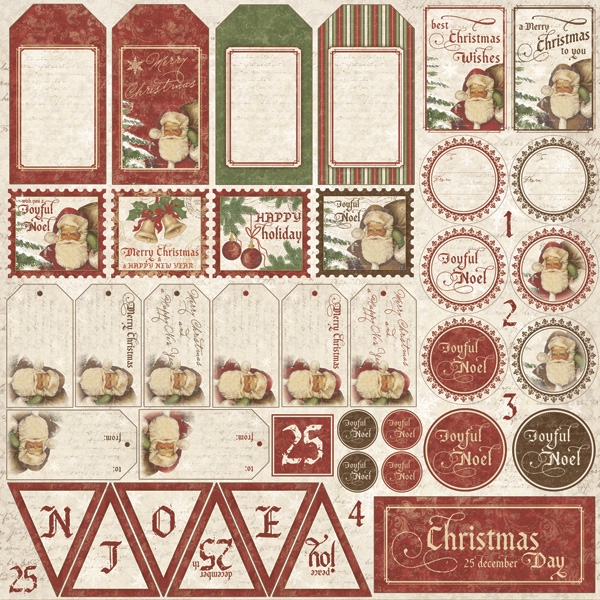 Maja Design It's Christmas Time Die Cut Sheet 12x12"