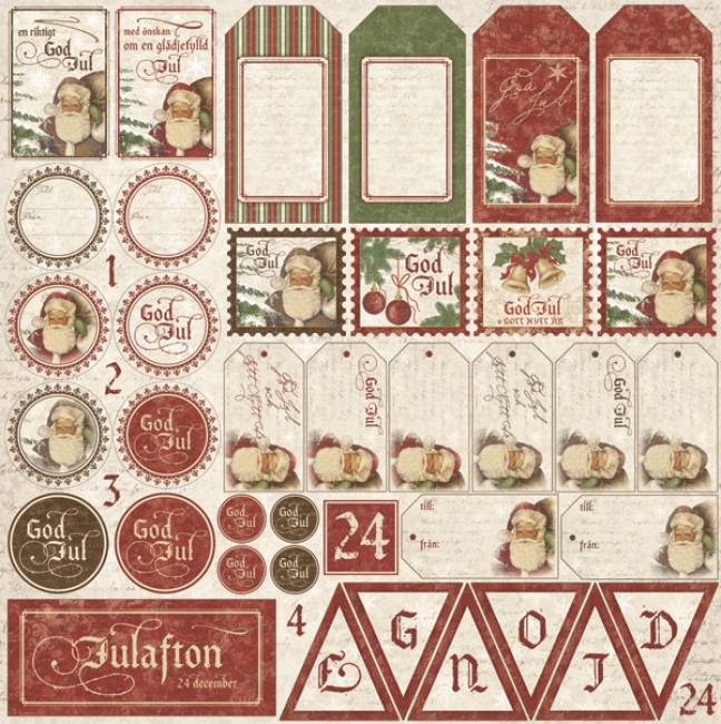Maja Design It's Christmas Time Die Cut Sheet 12x12"