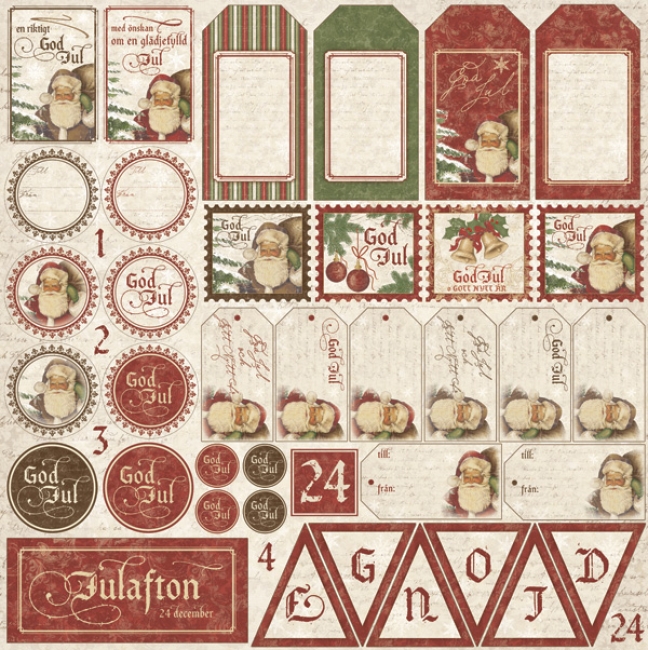 GRATIS! Maja Design It's Christmas Time Die Cut Sheet 12x12"