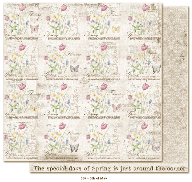 GRATIS! Maja Design Papier Vintage Spring Basics 5th of May 12x12"