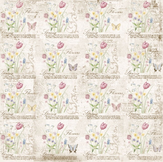 GRATIS! Maja Design Papier Vintage Spring Basics 5th of May 12x12"