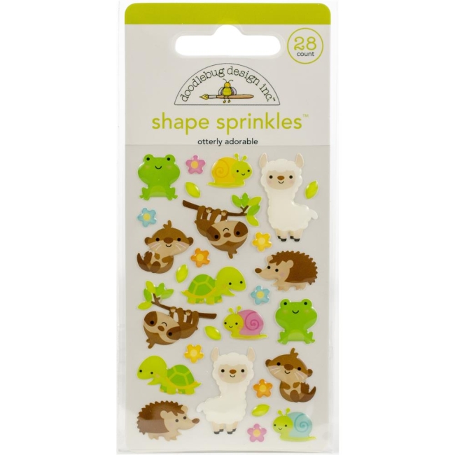 Doodlebug Design - Stickers Otterly Adorable Adhesive Shape Sprinkles