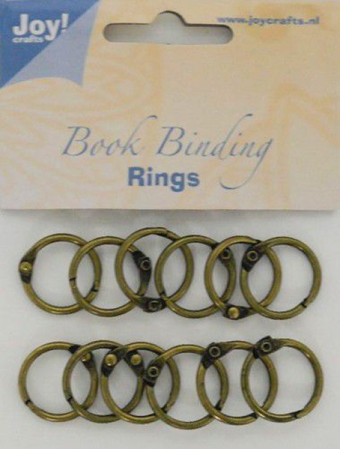 Joy! Crafts Buchbinderringe Antique Copper 20mm 12 Stück