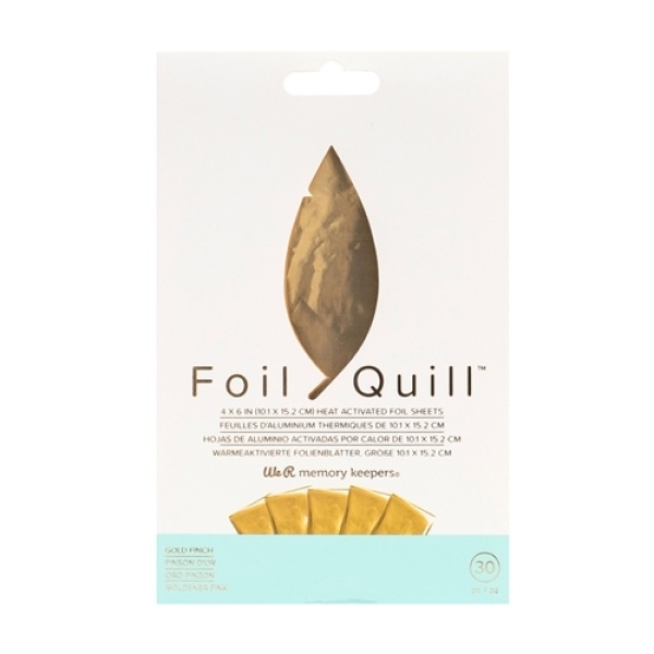 We R Makers Foil Quill Foil Sheets Gold Finch