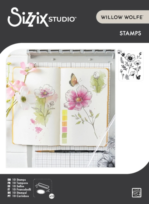 Sizzix Clear Stamps Willow Wolfe Cosmo and Butterflies PRE-ORDER Lieferbar ab 29.04.2026