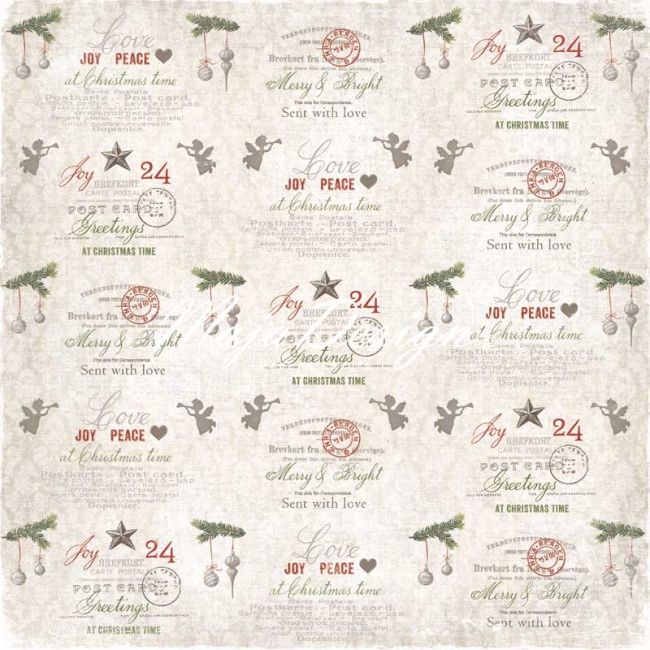 Maja Design Papier A Gift for You Wishing you peace & joy 12x12"