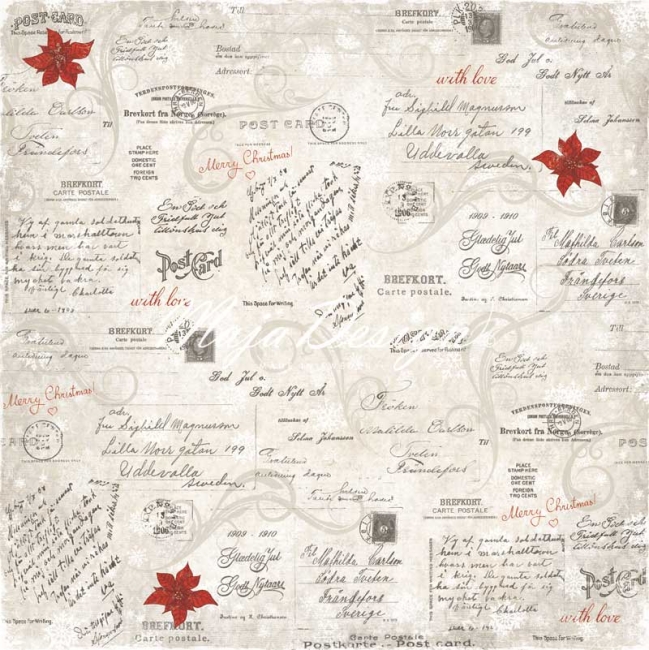 Maja Design Papier A Gift for You Handwritten Post Card 12x12"