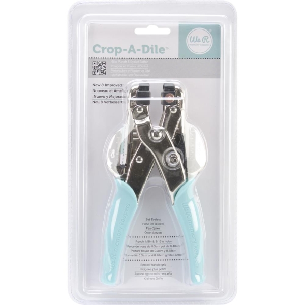 We R Makers Oesenstanzer Crop-a-dile Eyelet & Snap Punch Aqua