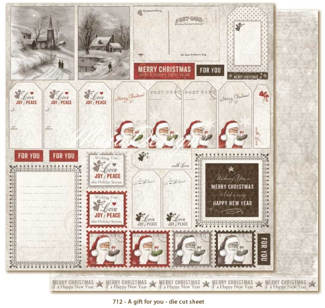 Maja Design Papier A Gift for You Die cuts sheet 12x12"