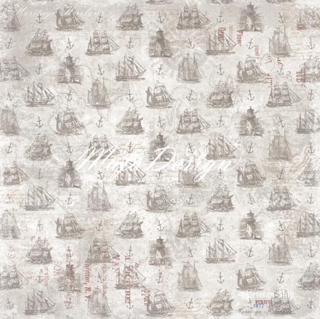Maja Design Papier Nyhavn Veteran ships 12x12"