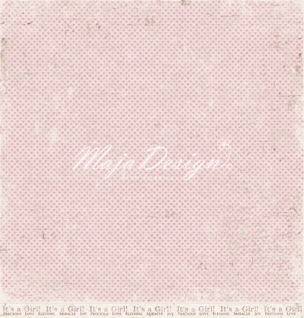 Maja Design Vintage Baby It's a girl 12x12"
