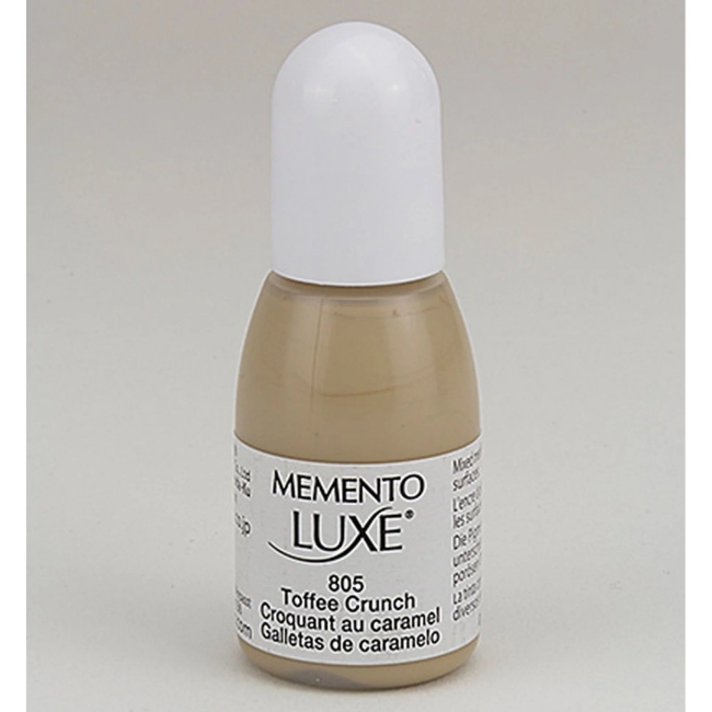 Tsukineko Memento Luxe Stempelkissen Toffee Crunch inkl. Nachfüller