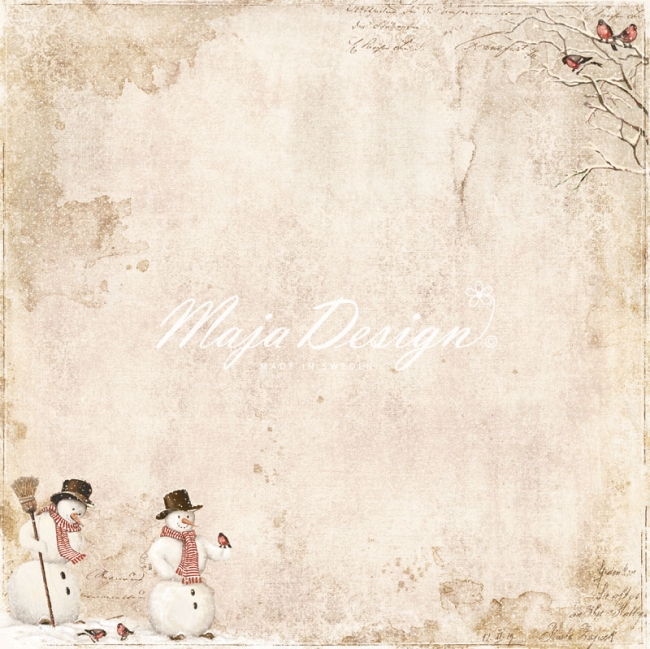 Maja Design Papier I wish to build a snowman 12x12"