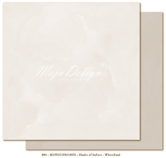 Maja Design Monochromes Shades of Sofiero White Sand 12x12"