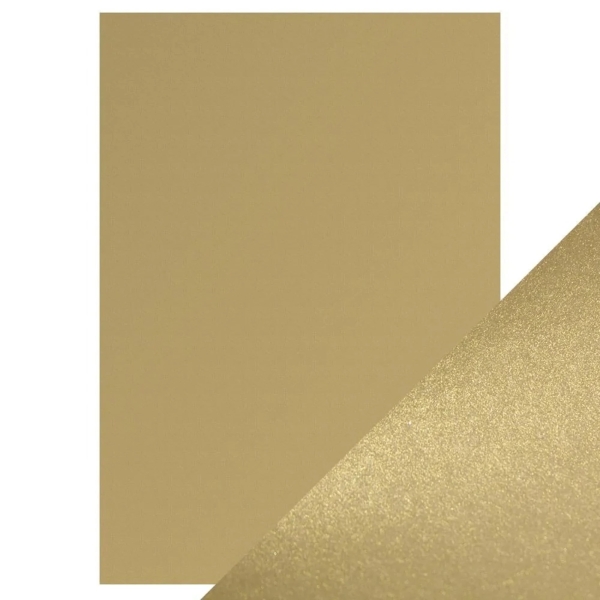 Tonic Craft Perfect Glitzerpapier Majestic Gold A4 5 Blatt 250gsm