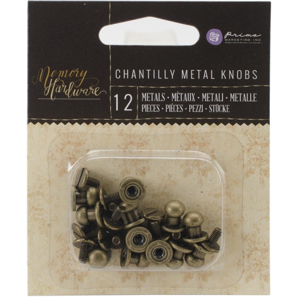 GRATIS! Prima Marketing - Chantilly Metal Knobs 12 Stück