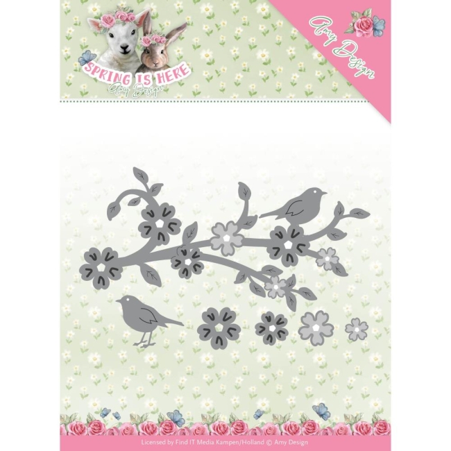 Amy Design Stanzschablonen Spring Is Here Blossom Branch 10x4.5cm