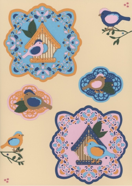 Find It Trading Stanzformen Happy Blue Birds 5.0x2.8cm und 4.0x2.3cm