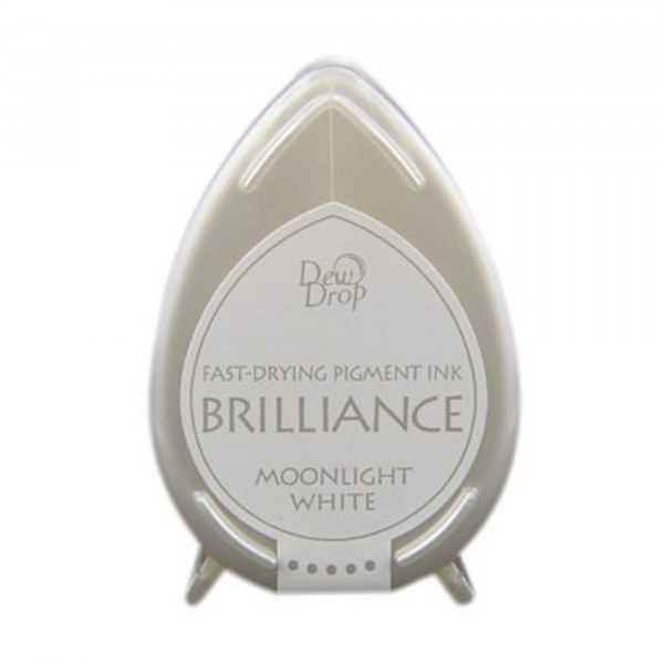 Tsukineko Brilliance Pigment Stempelkissen Moonlight White
