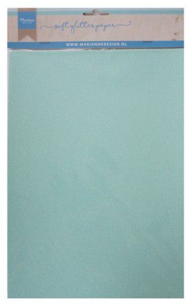 Marianne Design Soft Glitzerpapier Mint A4