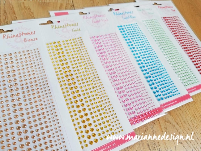 Marianne Design Strass-Steine Rhinestones gelbgold selbstklebend