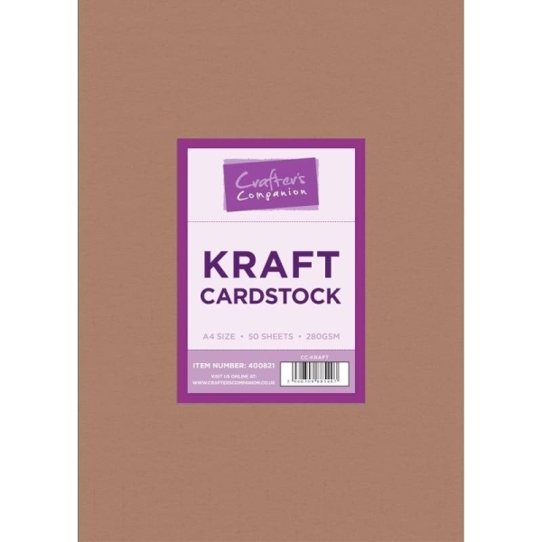 Crafter's Companion Kraftpapier Cardstock A4 280gsm 50 Blatt