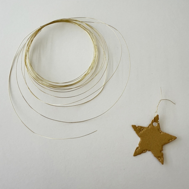 Feiner Basteldraht Gold glänzend 0.3mm 5m