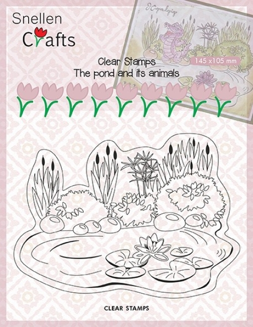 GRATIS! Nellie's Choice Clearstempel Froschweiher