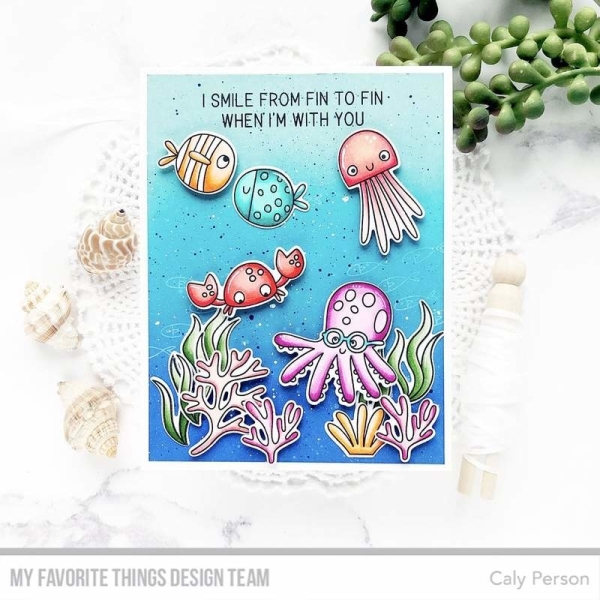 GRATIS! My Favorite Things Clearstempel und Stanzen im Set Combo Best Fins