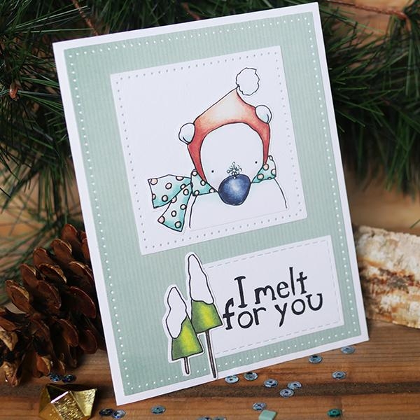 GRATIS! Elizabeth Craft Designs Clearstempel und Stanzen im Set Combo Winter Bears