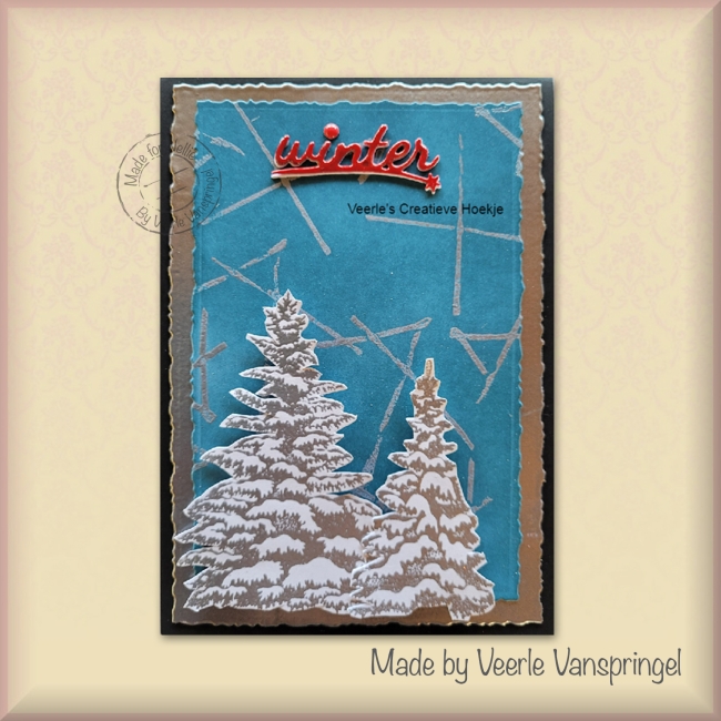 Nellie's Choice Stempel Verschneite Tannen 5.8x8.5cm und 4.0x7.0cm