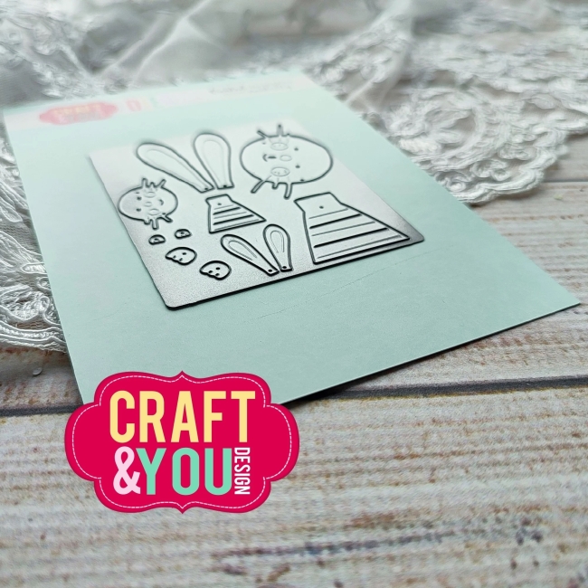 Craft & You Design Stanzschablonen Duo Hasen Osterhasen