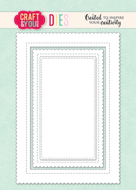 Craft & You Design Stanzformen Biscuit Photo Frame 10x15cm