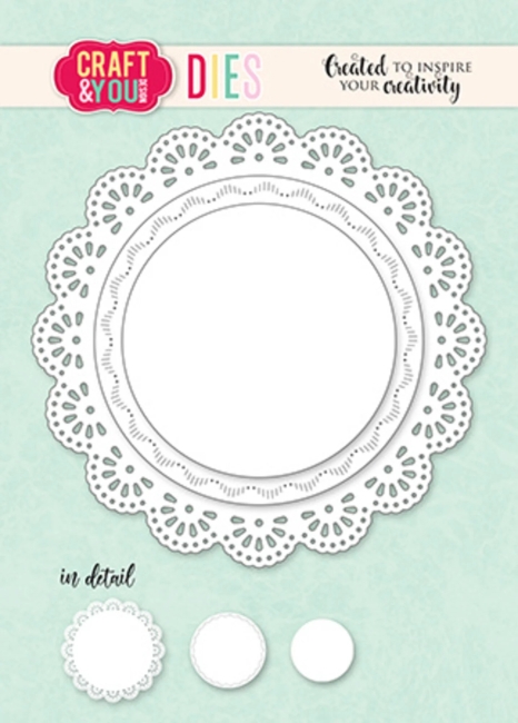 Craft & You Design Stanzformenset Doily 9.5cm PRE-ORDER Wieder lieferbar ab 12.01.2026