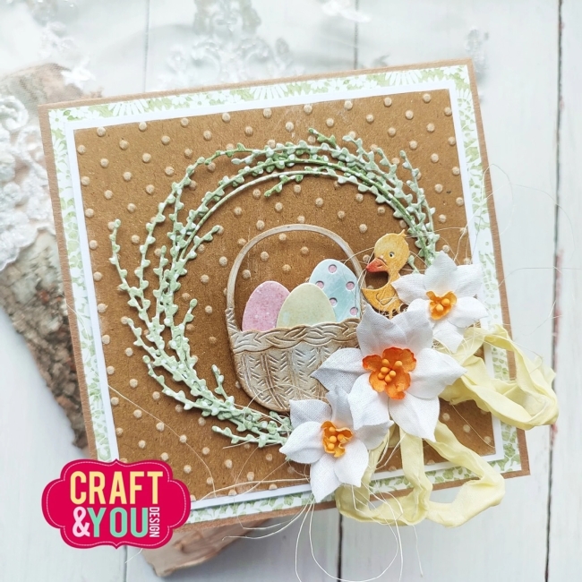 Craft & You Design Stanzschablonen Osterkorb Easter basket