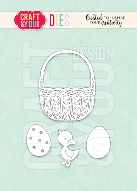 Craft & You Design Stanzschablonen Osterkorb Easter basket