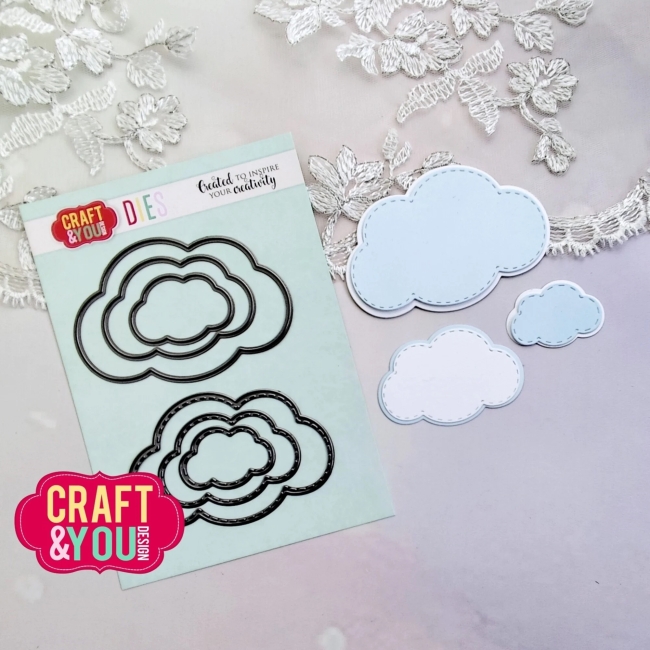 Craft & You Design Stanzformen Wolken Cloud Set Dies 8.0x5.4cm