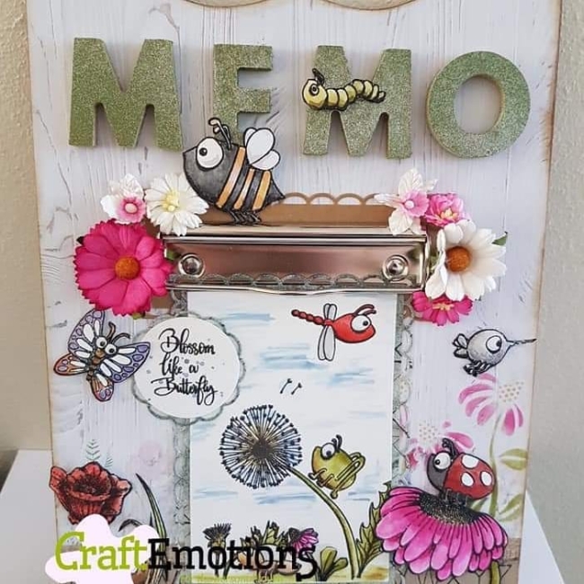 CraftEmotions Clearstempelset A6 Bugs 1 Carla Creaties