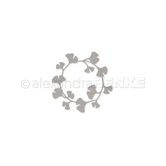 Alexandra Renke Stanzform Ginkgo Kranz Gross 6.7cm