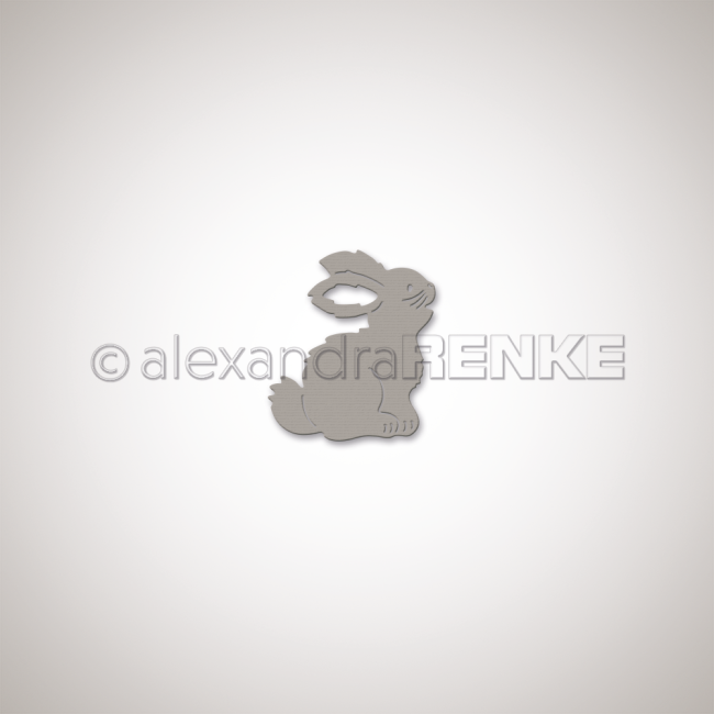 Alexandra Renke Stanzschablone Hase rechts 4.6x5.3cm