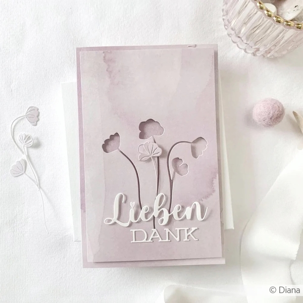 Alexandra Renke Stanzschablonen Schriften-Duo Lieben Dank